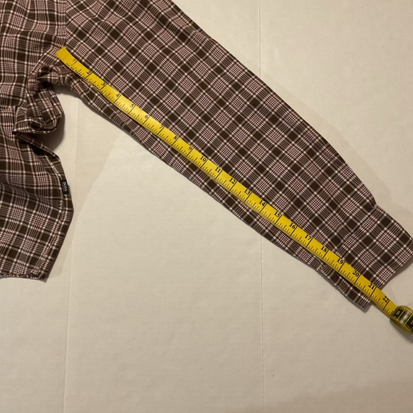 Hugo Boss Men’s Slim Fit Plaid Button Up Shirt Brown Long Sleeve - Picture 5 of 11